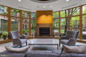 The Sterling in North Bethesda party room